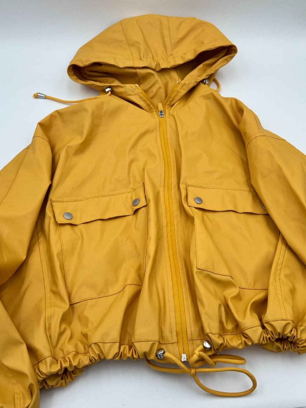 Yellow, Adorable Rain-Jacket | Women's L | C'EST TOI ♛ BLACK LABEL BRAND